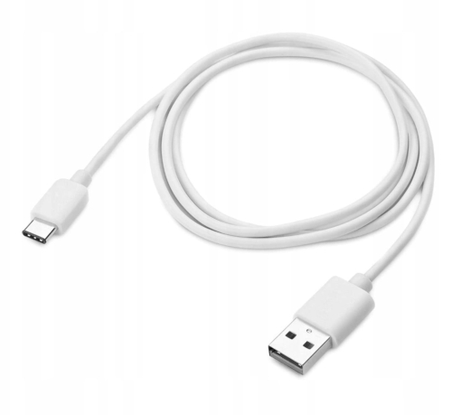 Kabel USB - USB - C 1m przewód do ładowania biały