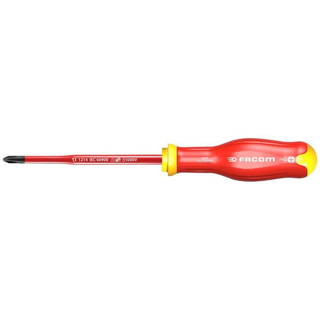 ATP2X125TVE - Insulated 1000V Protwist® Screwdriver for Phillips® screws, thin tip, PH2.