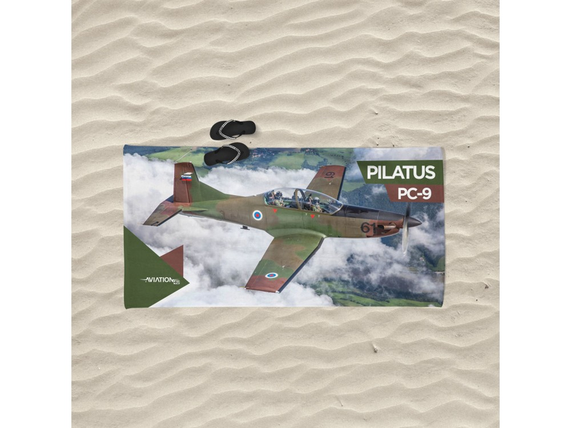 Strandtuch. Pilatus PC-9