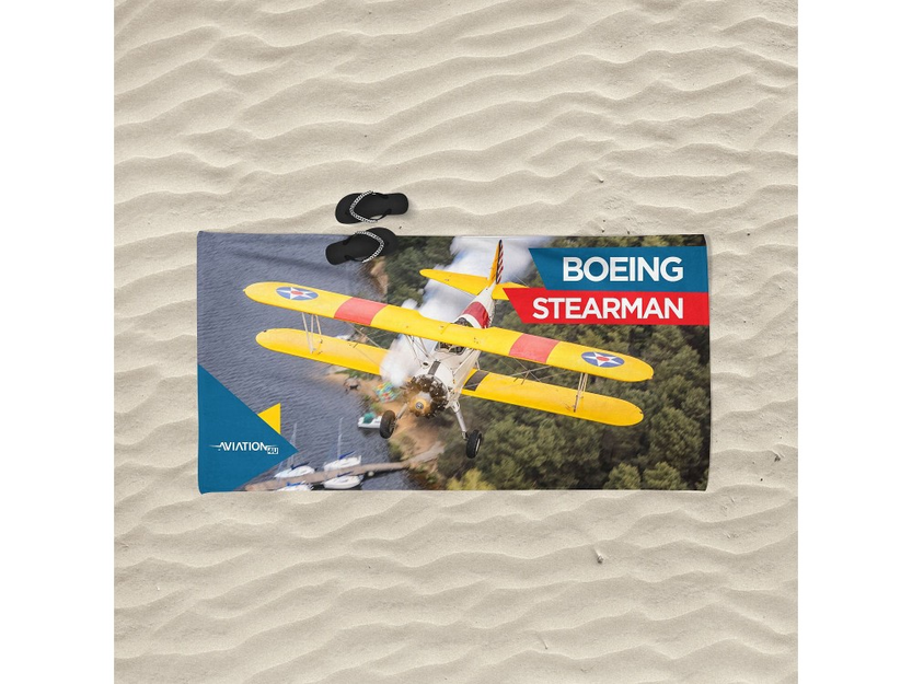 Strandtuch.   Boeing Stearman