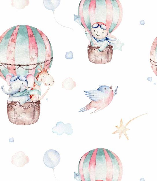 Fairytale Balloon Journey Wallpaper
