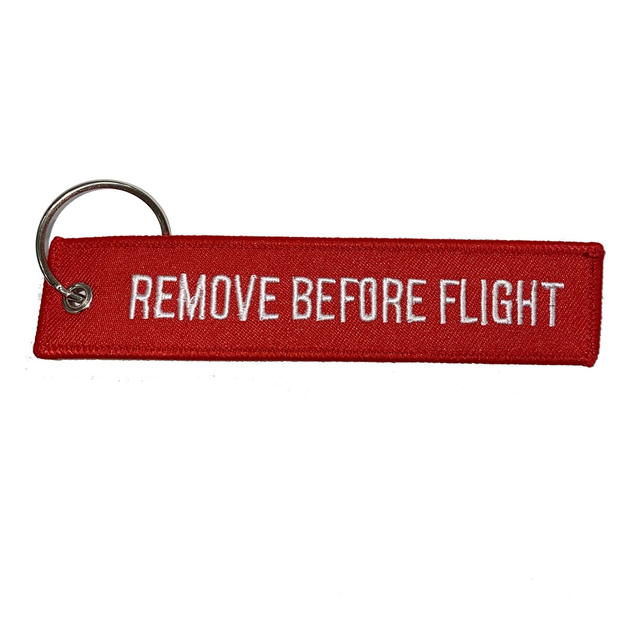 Schlüsselanhänger- RBF "Remove Before Flight"