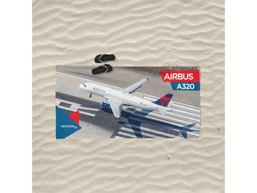 Beach towel Airbus A320