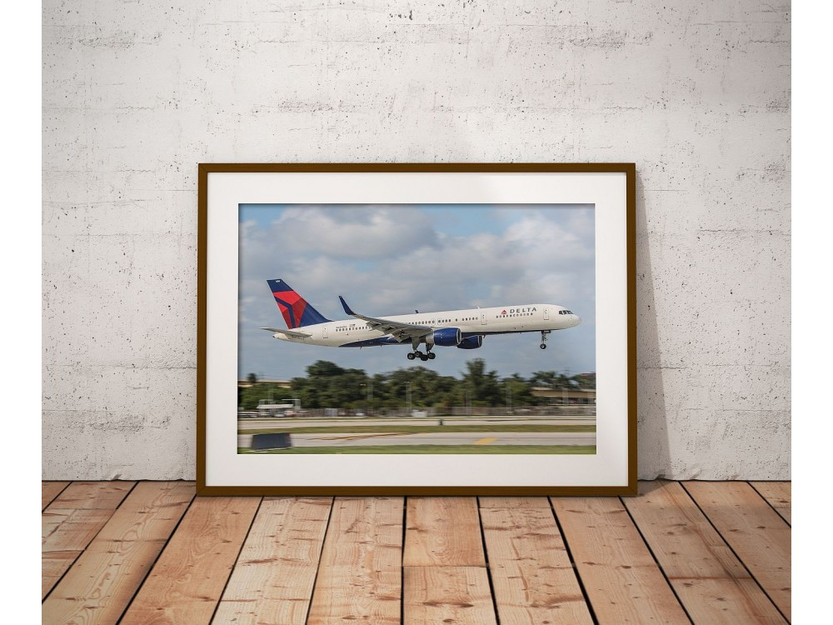 Plakat Delta Airlines w Miami Airport