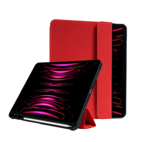 Crong FlexFolio - Etui iPad Pro 11" (2022-2021) / iPad Air 10.9” (5-4 gen.) z funkcją Apple Pencil (czerwony)