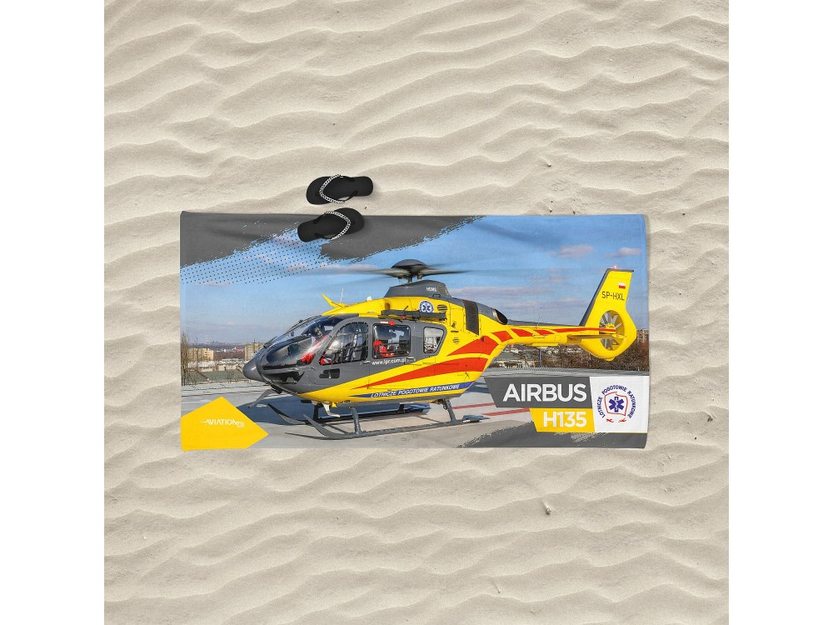 Beach towel Airbus H135 Lotnicze Pogotowie Ratunkowe