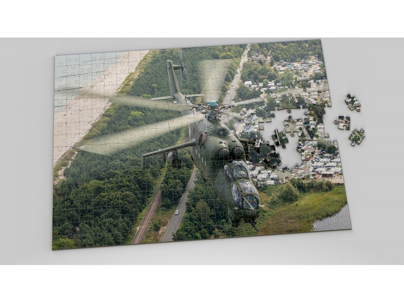 Foto-Luftfahrt-Puzzle Mi-24