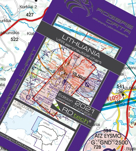 Litauen VFR Aeronautical Chart - ICAO