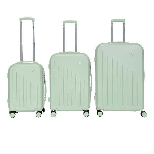 Zestaw walizek na kółkach XL+L+M komplet solidne Barut ABS miętowe