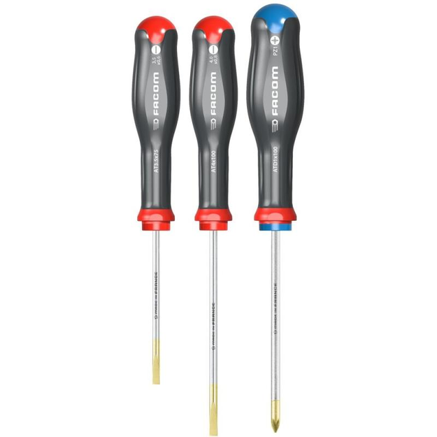 AT.3PB - Set of 3 Protwist® screwdrivers for screws with grooves, Pozidriv® screws, 3.5 - 4 mm, PZ1
