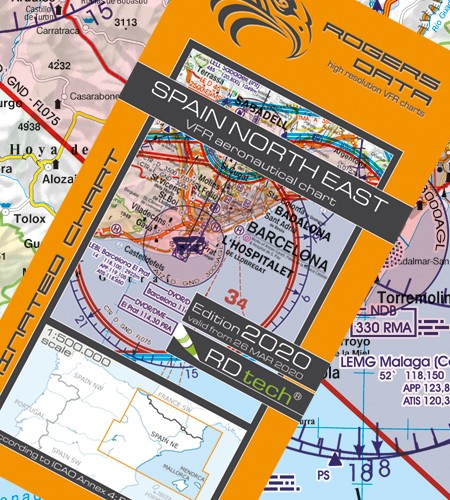 Spain North East VFR Aeronautical Chart – ICAO
