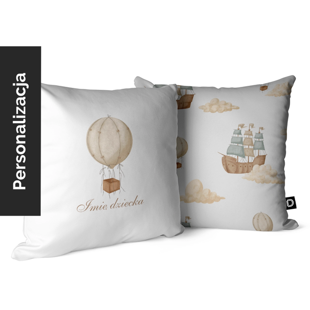Children's Pillow OCEAN DREAM design D122 with a name | balloon