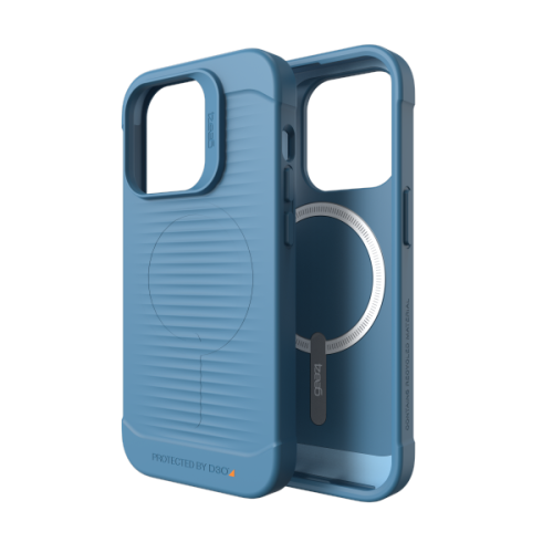 Gear4 Havana Snap - obudowa ochronna do iPhone 14 Pro kompatybilna z MagSafe (blue)