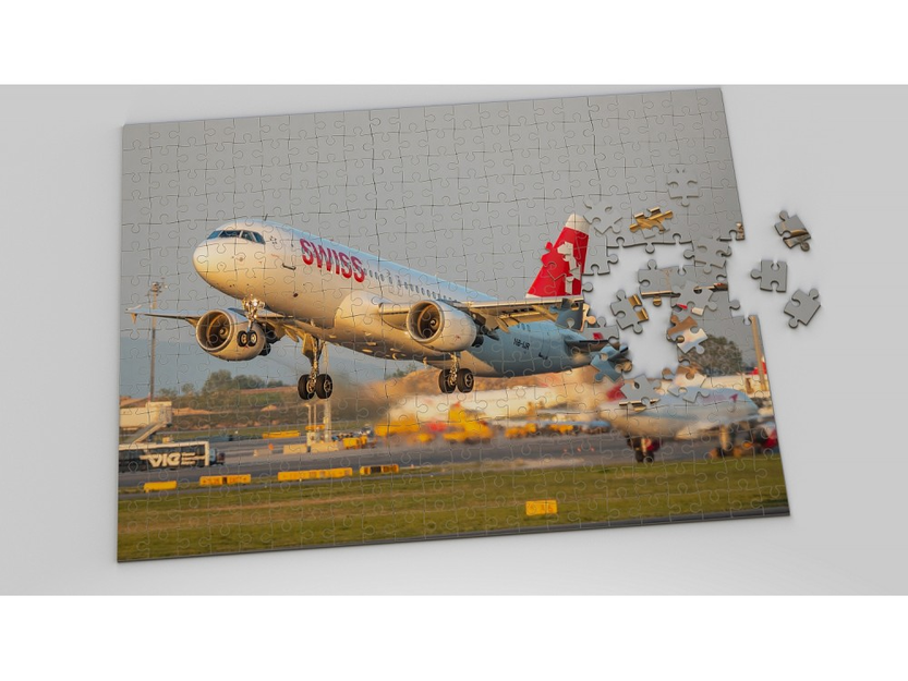 Foto-Luftfahrt-Puzzle Airbus A320 Swiss