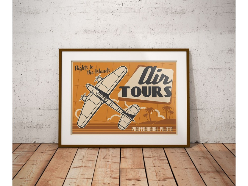 Poster Retro Air Tours