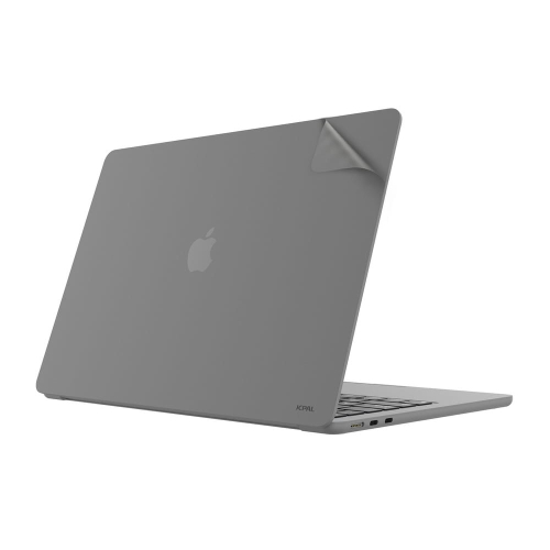 JCPal MacGuard Two-in-One Skin Set (Space Gray, Top skin+Back skin) for MacBook Air13