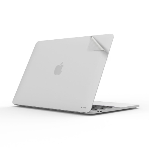 JCPal MacGuard Two-in-One Skin Set (Silver, Top skin+Back skin) for MacBook Pro 13"（M2,2022）