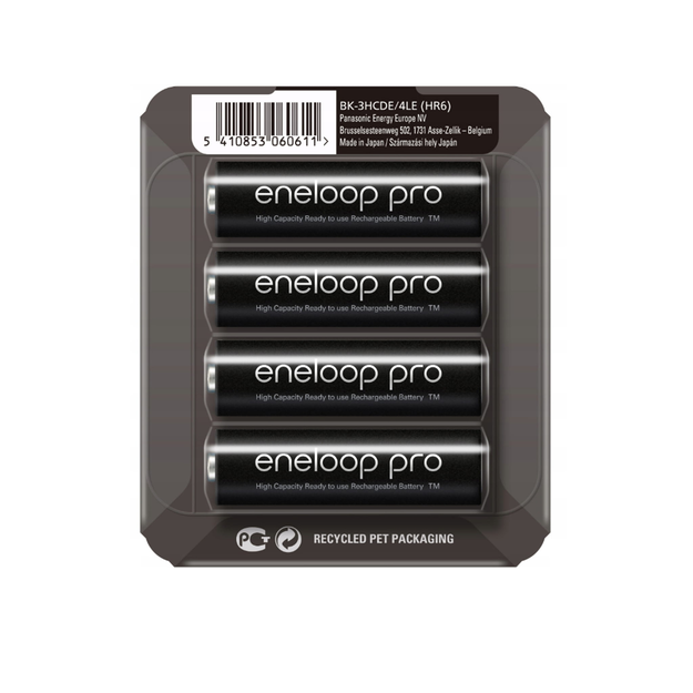 4x Rechargeable Battery PANASONIC ENELOOP PRO 2500mAh R6/AA
