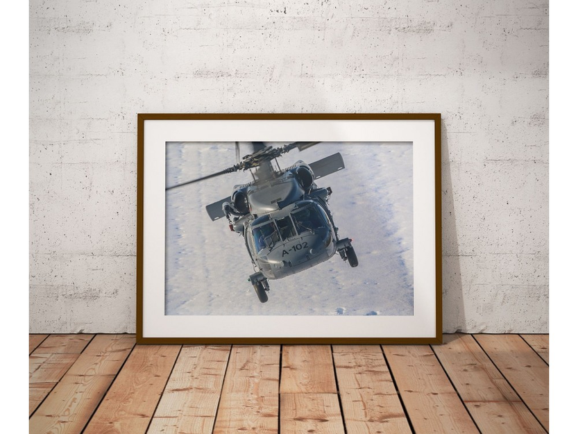 Poster Hubschrauber Sikorsky s70i Black Hawk