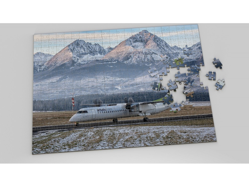 Foto Puzzle Lotnicze Bombardier Dash 8 Q400 Air Baltic
